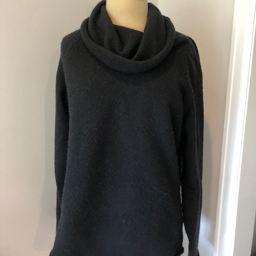 Women's Gap Cowl Neck Sweater, Black, Size L